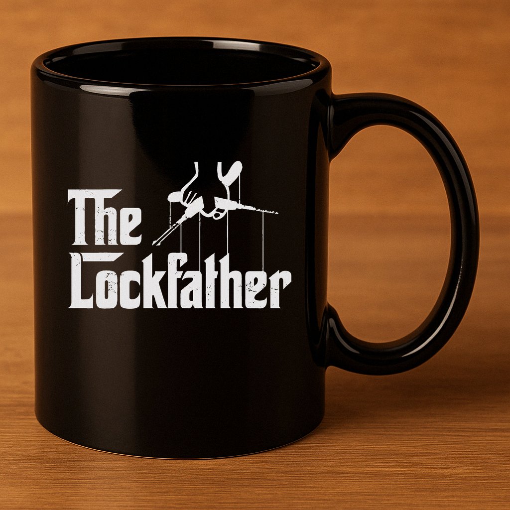 Locksmith Lockfather 11oz C Handle Ceramic Mug