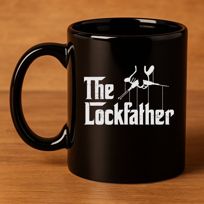 Locksmith Lockfather 11oz C Handle Ceramic Mug