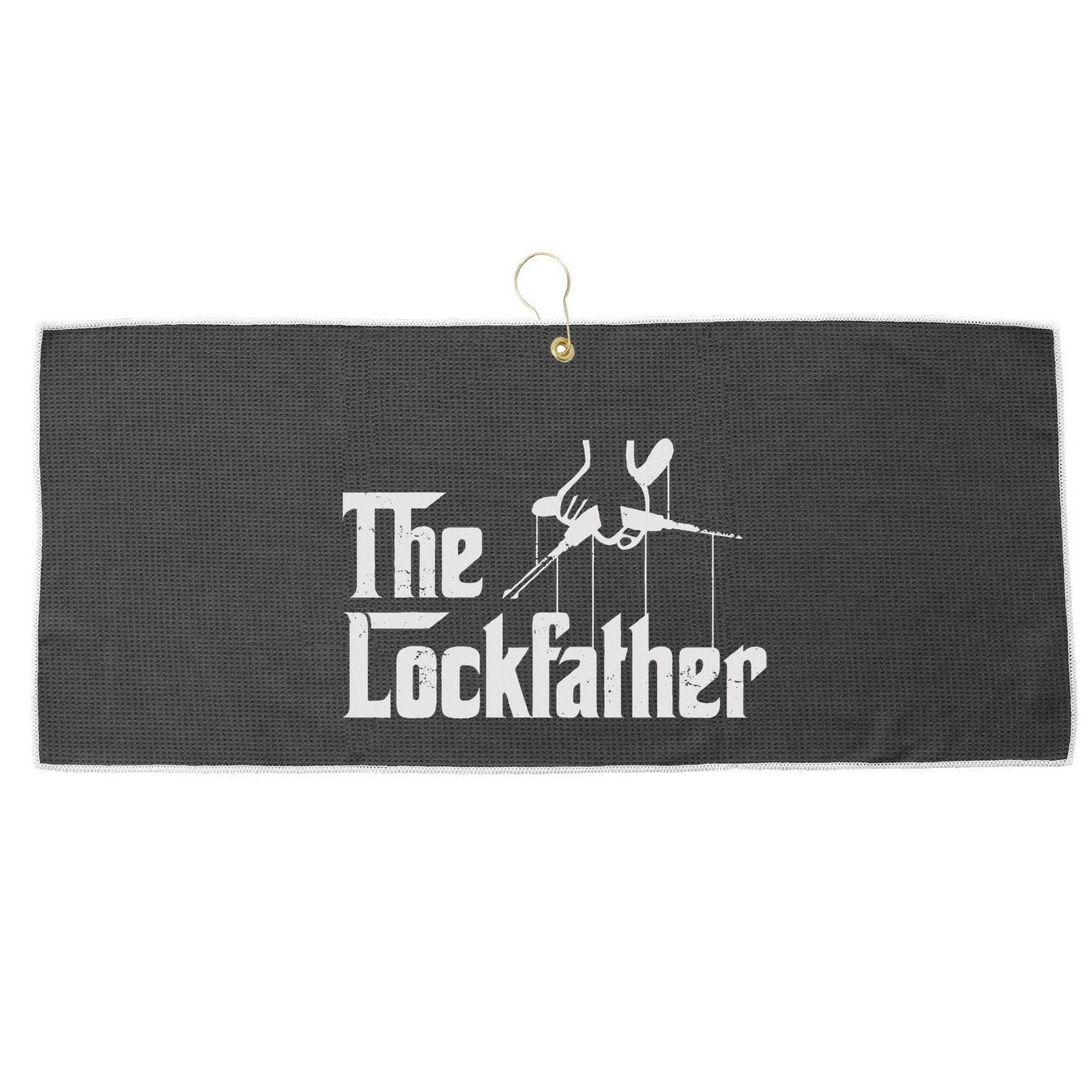 Locksmith Lockfather Large Microfiber Waffle Golf Towel