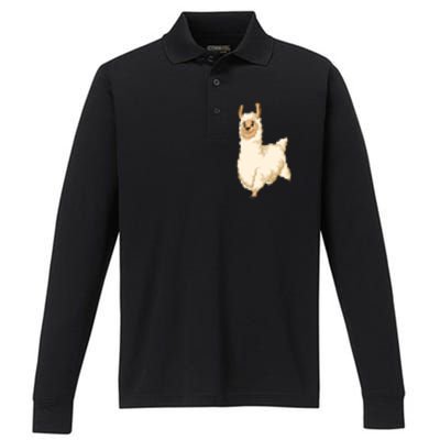 Llama Performance Long Sleeve Polo