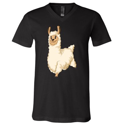 Llama V-Neck T-Shirt