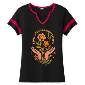 Live Laugh Lobotomy Ladies Halftime Notch Neck Tee