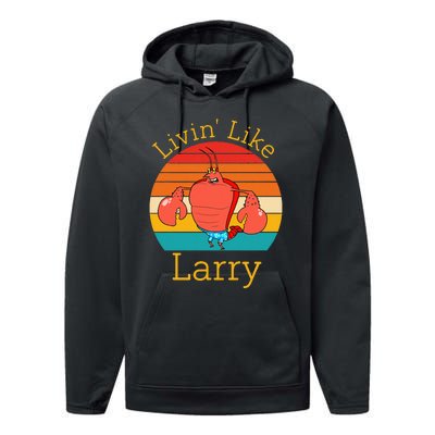 Livin Like Larry Performance Fleece Hoodie