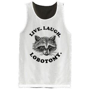 Live Laugh Lobotomy Raccoon Meme Mesh Reversible Basketball Jersey Tank