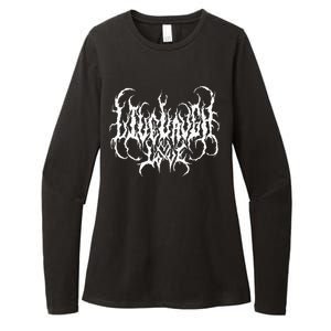 Live Life Laugh Love Death Metal Style Womens CVC Long Sleeve Shirt