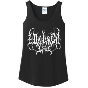 Live Life Laugh Love Death Metal Style Ladies Essential Tank