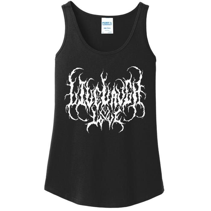 Live Life Laugh Love Death Metal Style Ladies Essential Tank