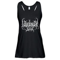 Live Life Laugh Love Death Metal Style Ladies Essential Flowy Tank