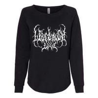 Live Life Laugh Love Death Metal Style Womens California Wash Sweatshirt