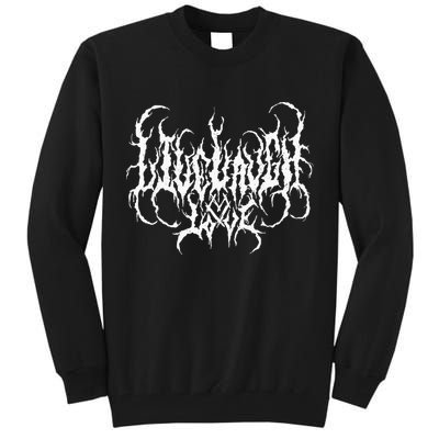 Live Life Laugh Love Death Metal Style Tall Sweatshirt