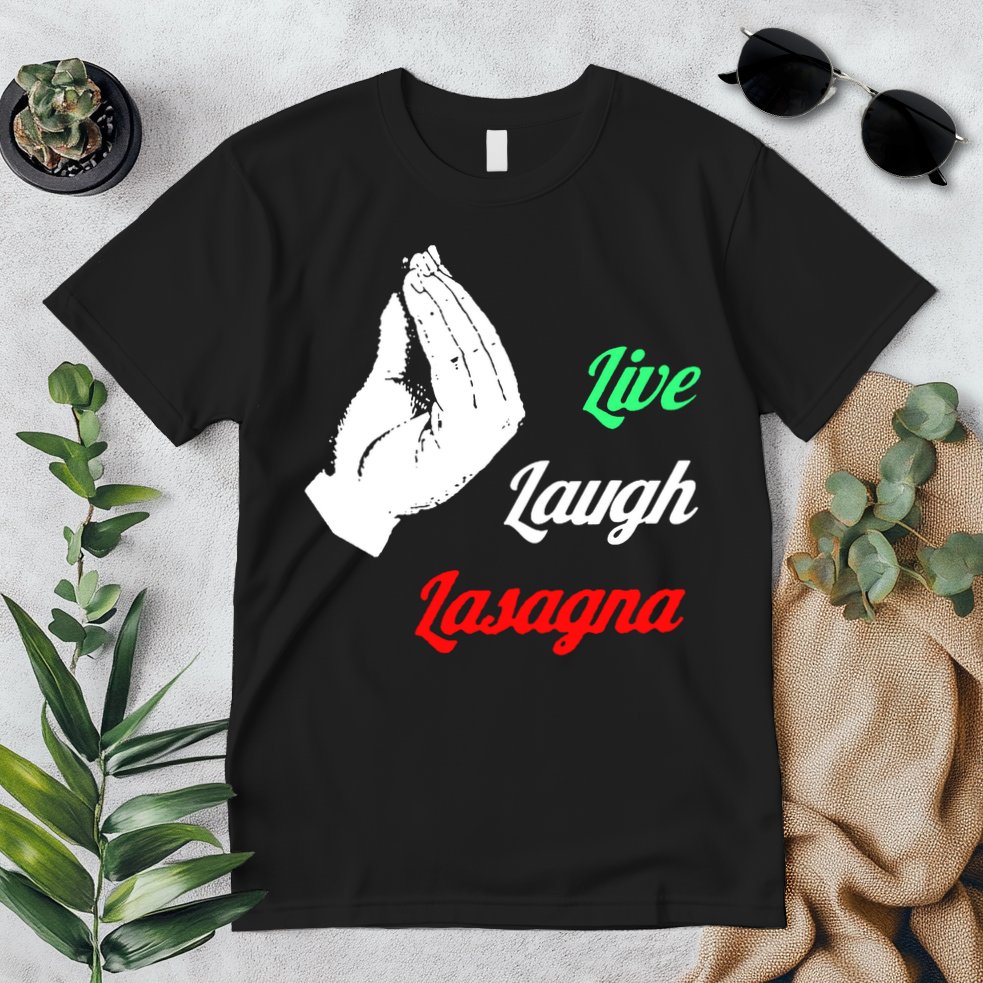 Live Laugh Lasagna Lover Funny Premium T-Shirt