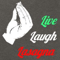 Live Laugh Lasagna Lover Funny Cotton Canvas Backpack