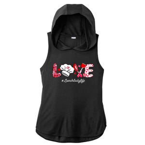 Love Lunch Lady Life Funny Valentines Day Gifts Ladies PosiCharge Tri-Blend Wicking Draft Hoodie Tank