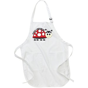 Lucky Ladybug Full-Length Apron With Pockets