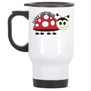 Lucky Ladybug Stainless Steel Travel Mug