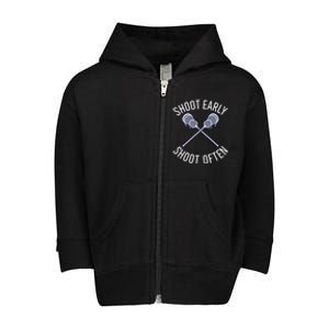 Lax Lacrosse Long Sleeve Toddler Zip Fleece Hoodie