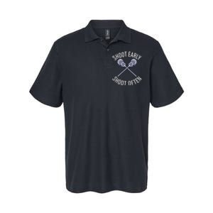 Lax Lacrosse Long Sleeve Softstyle Adult Sport Polo