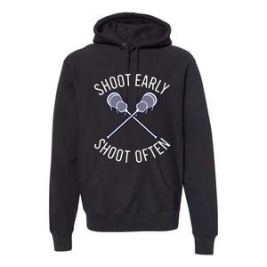 Lax Lacrosse Long Sleeve Premium Hoodie