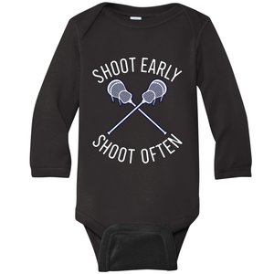 Lax Lacrosse Long Sleeve Baby Long Sleeve Bodysuit