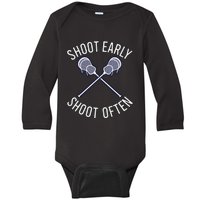 Lax Lacrosse Long Sleeve Baby Long Sleeve Bodysuit