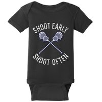 Lax Lacrosse Long Sleeve Baby Bodysuit