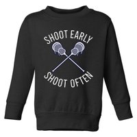 Lax Lacrosse Long Sleeve Toddler Sweatshirt