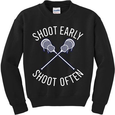 Lax Lacrosse Long Sleeve Kids Sweatshirt