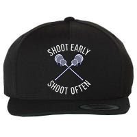 Lax Lacrosse Long Sleeve Wool Snapback Cap