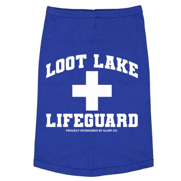 Look Lake Lifeguard Proudly Sponsored By Slurp Co Doggie Tank