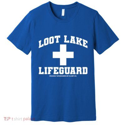 Look Lake Lifeguard Proudly Sponsored By Slurp Co Premium T-Shirt