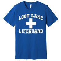 Look Lake Lifeguard Proudly Sponsored By Slurp Co Premium T-Shirt