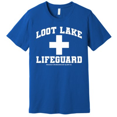 Look Lake Lifeguard Proudly Sponsored By Slurp Co Premium T-Shirt