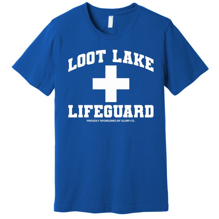 Look Lake Lifeguard Proudly Sponsored By Slurp Co Premium T-Shirt