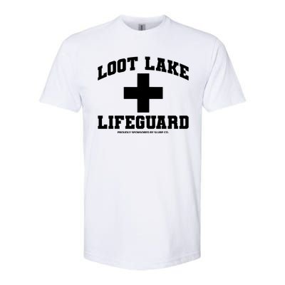 Look Lake Lifeguard Proudly Sponsored By Slurp Co Softstyle® CVC T-Shirt