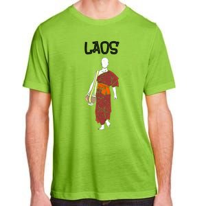 Laos Lao Laotian Proud Pray Prayer Monk Buddhist Buddha Cool Gift Adult ChromaSoft Performance T-Shirt