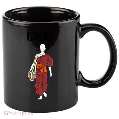 Laos Lao Laotian Proud Pray Prayer Monk Buddhist Buddha Cool Gift 11oz C Handle Ceramic Mug