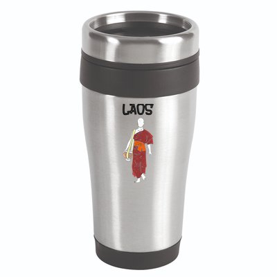 Laos Lao Laotian Proud Pray Prayer Monk Buddhist Buddha Cool Gift 16oz Travel Tumbler