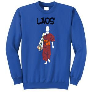 Laos Lao Laotian Proud Pray Prayer Monk Buddhist Buddha Cool Gift Tall Sweatshirt