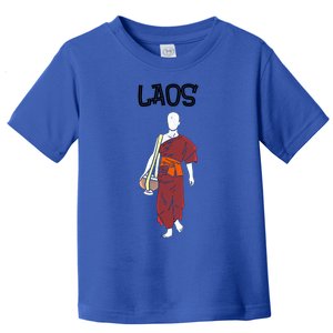 Laos Lao Laotian Proud Pray Prayer Monk Buddhist Buddha Cool Gift Toddler T-Shirt