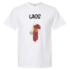 Laos Lao Laotian Proud Pray Prayer Monk Buddhist Buddha Cool Gift Garment-Dyed Heavyweight T-Shirt