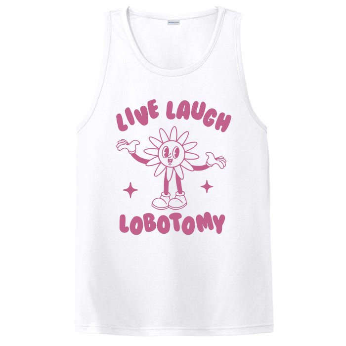 Live Laugh Lobotomy Vintage Cartoon Weird PosiCharge Competitor Tank