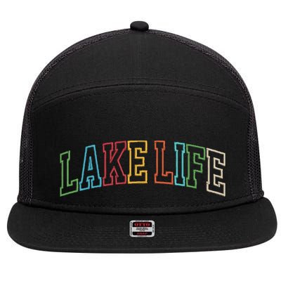 Lake Life 7 Panel Mesh Trucker Snapback Hat