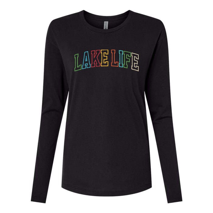 Lake Life Womens Cotton Relaxed Long Sleeve T-Shirt