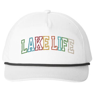 Lake Life Snapback Five-Panel Rope Hat