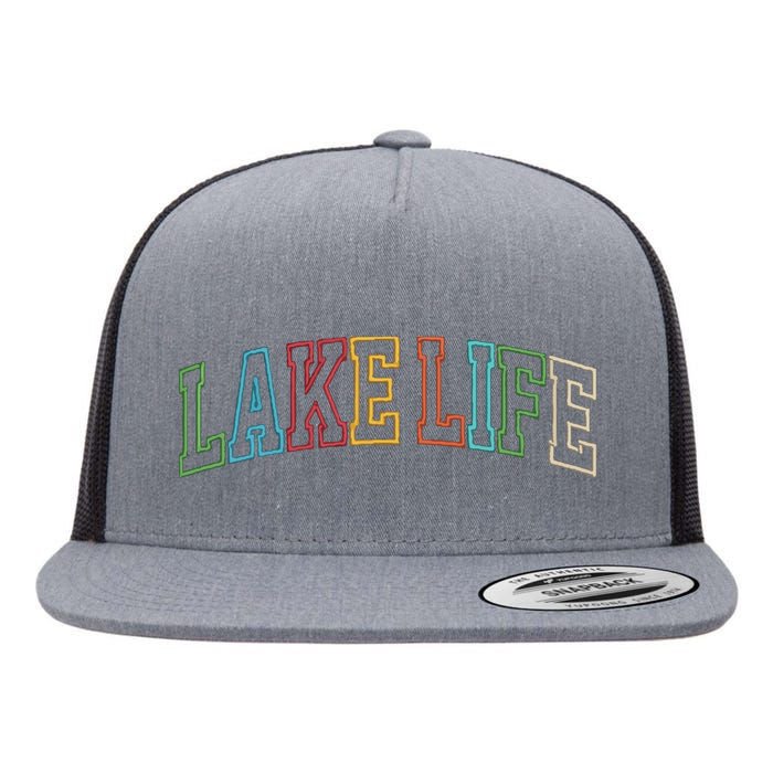 Lake Life Flat Bill Trucker Hat