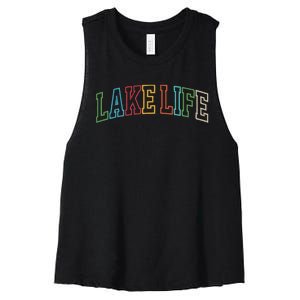 Lake Life Women's Racerback Cropped Tank