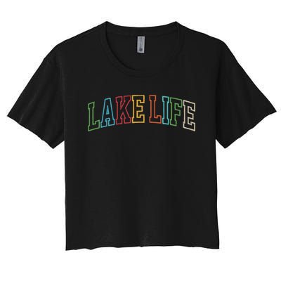 Lake Life Women's Crop Top Tee