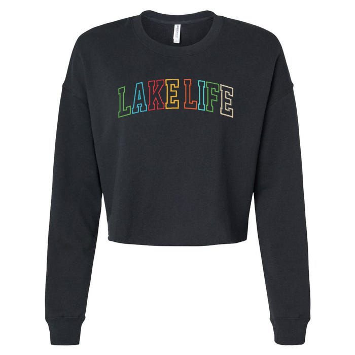 Lake Life Cropped Pullover Crew