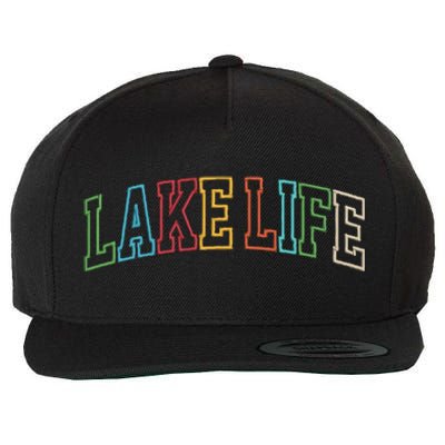 Lake Life Wool Snapback Cap