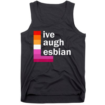 Live Laugh Lesbian Tank Top